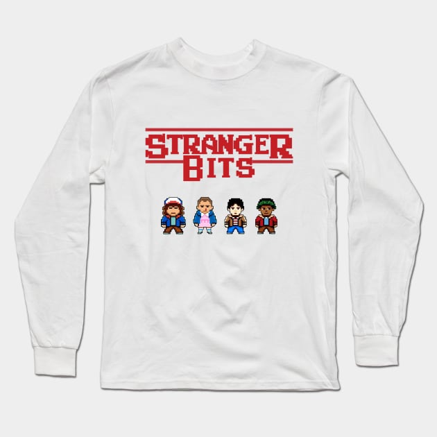 Stranger Bits Dark Long Sleeve T-Shirt by Luve